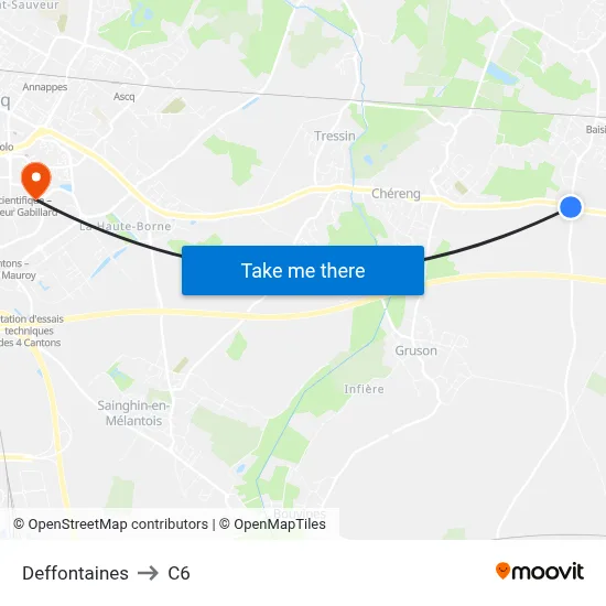 Deffontaines to C6 map
