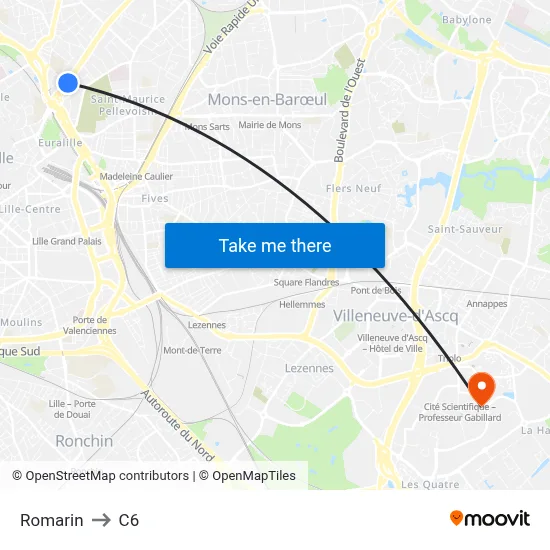 Romarin to C6 map