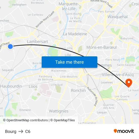 Bourg to C6 map