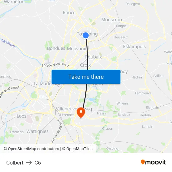 Colbert to C6 map