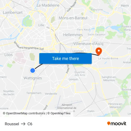 Roussel to C6 map