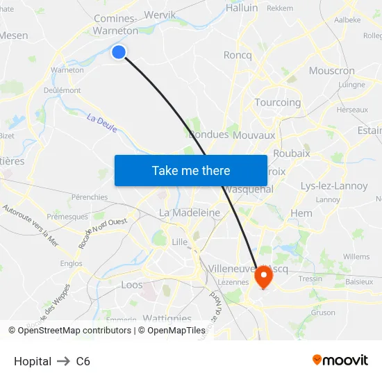 Hopital to C6 map