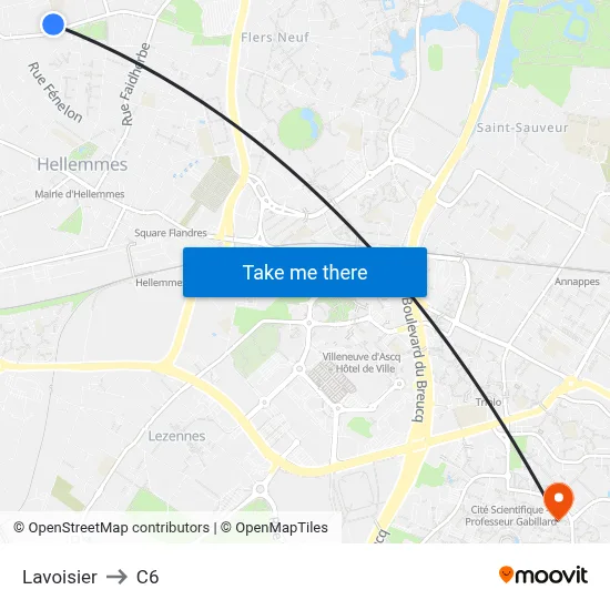 Lavoisier to C6 map