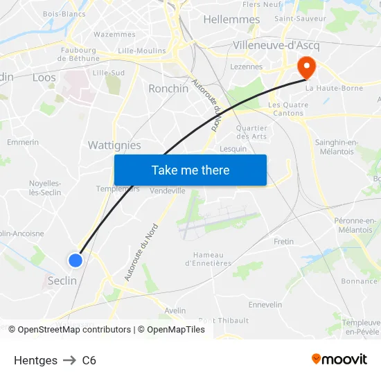 Hentges to C6 map