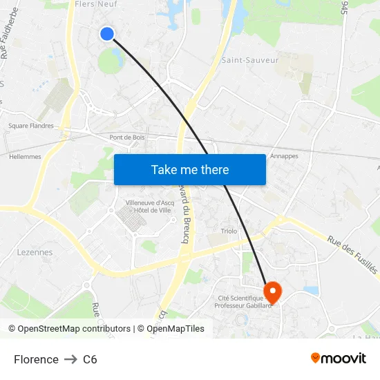 Florence to C6 map