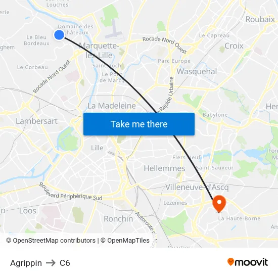 Agrippin to C6 map