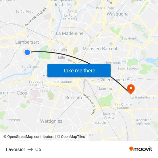 Lavoisier to C6 map