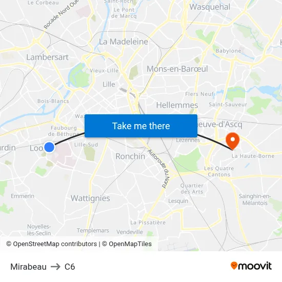 Mirabeau to C6 map