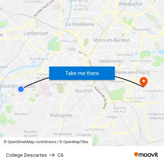 College Descartes to C6 map