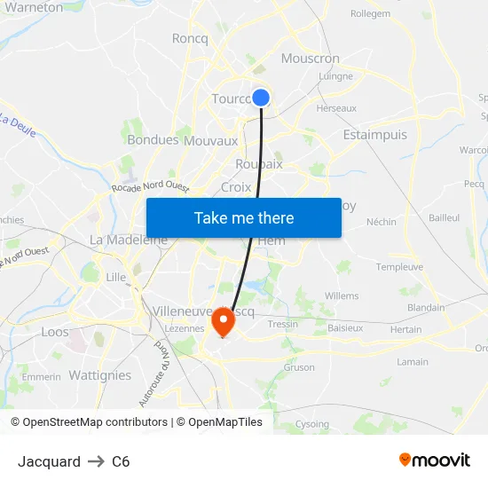 Jacquard to C6 map