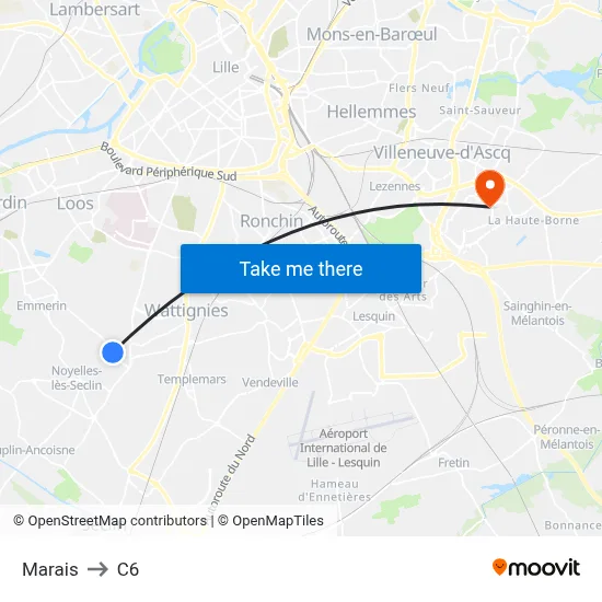 Marais to C6 map