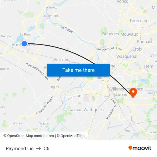 Raymond Lis to C6 map