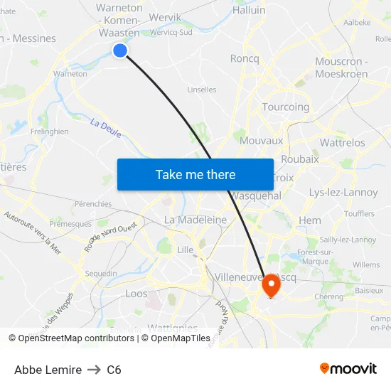 Abbe Lemire to C6 map