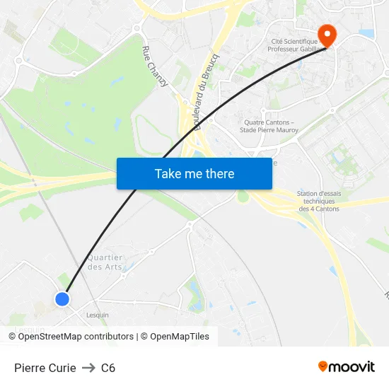 Pierre Curie to C6 map