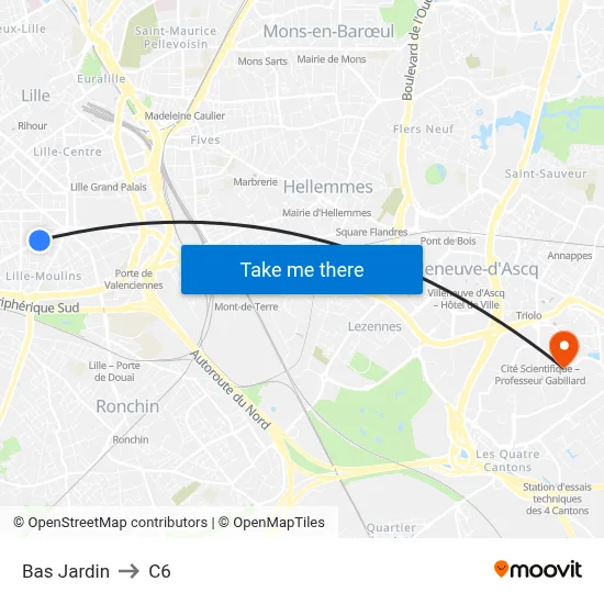 Bas Jardin to C6 map