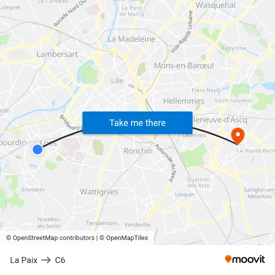 La Paix to C6 map