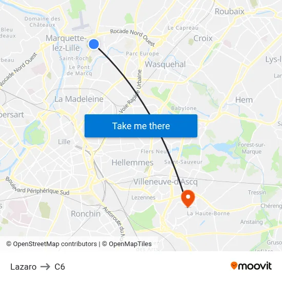 Lazaro to C6 map