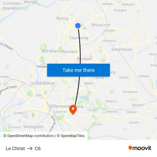Le Christ to C6 map