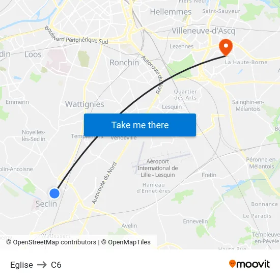 Eglise to C6 map