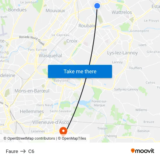 Faure to C6 map