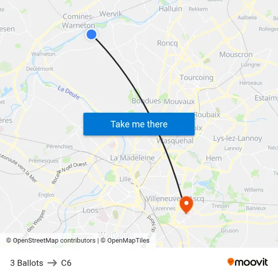 3 Ballots to C6 map