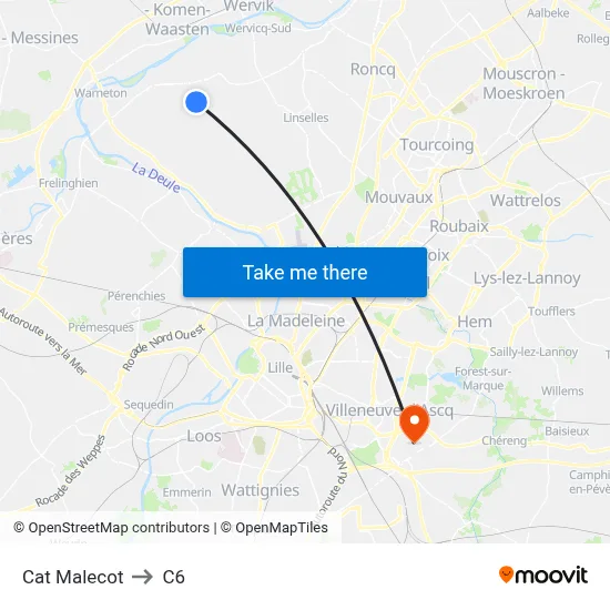 Cat Malecot to C6 map