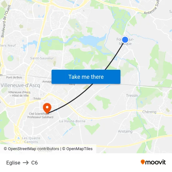 Eglise to C6 map