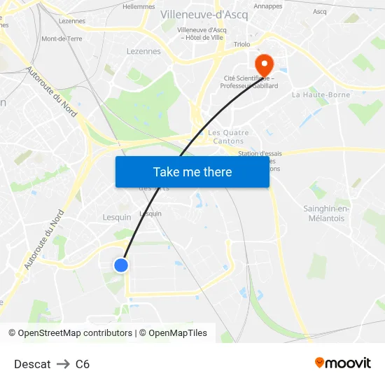 Descat to C6 map