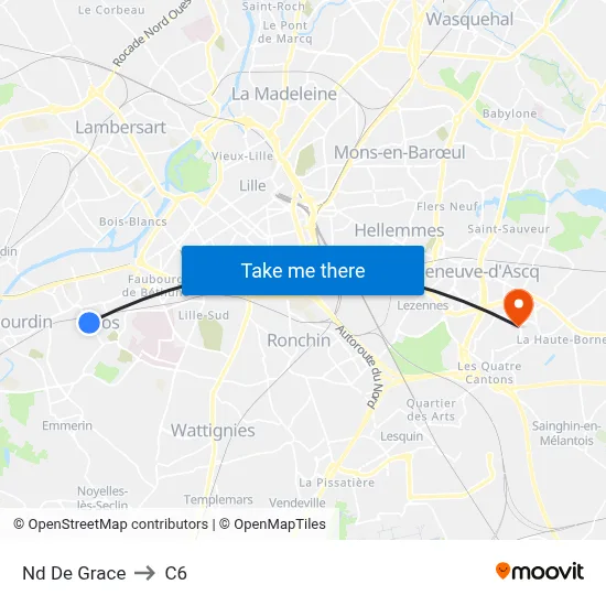 Nd De Grace to C6 map