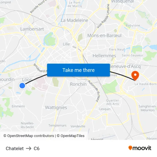 Chatelet to C6 map