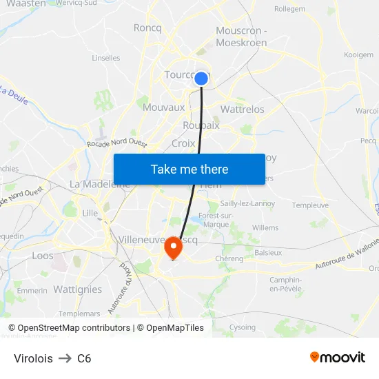 Virolois to C6 map