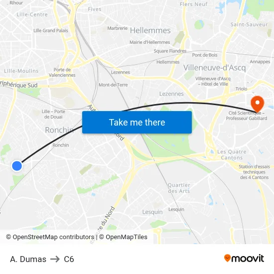 A. Dumas to C6 map