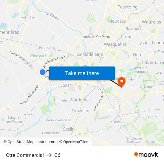 Ctre Commercial to C6 map