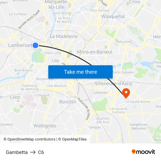 Gambetta to C6 map