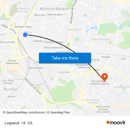 Legrand to C6 map