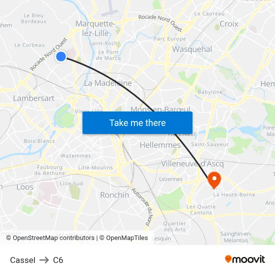 Cassel to C6 map