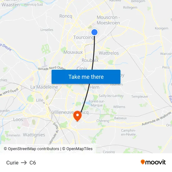 Curie to C6 map