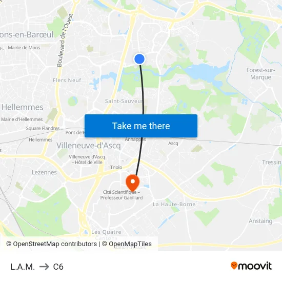 L.A.M. to C6 map
