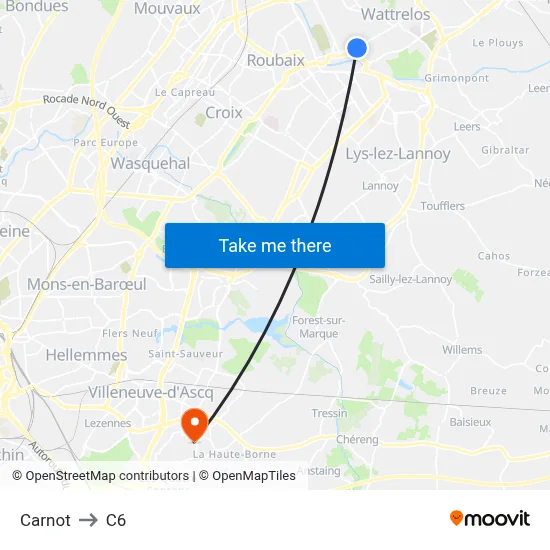 Carnot to C6 map