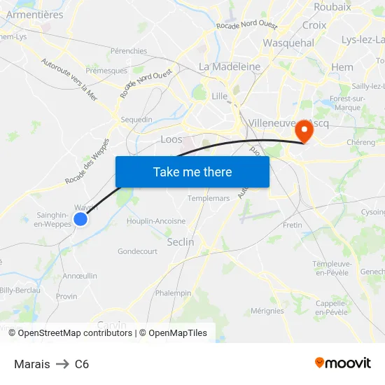 Marais to C6 map