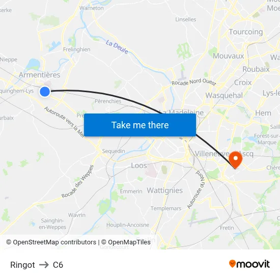Ringot to C6 map