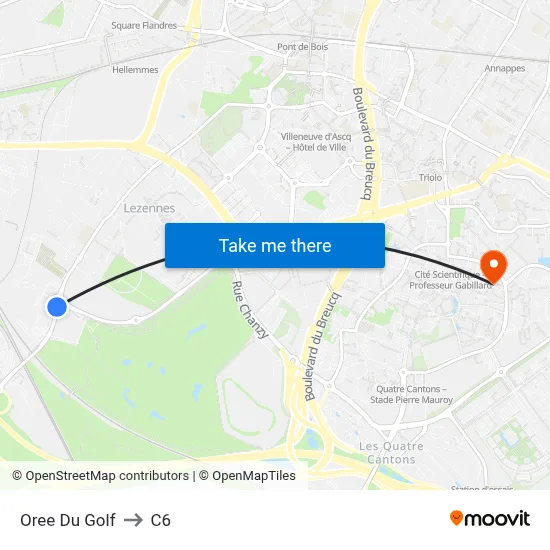 Oree Du Golf to C6 map