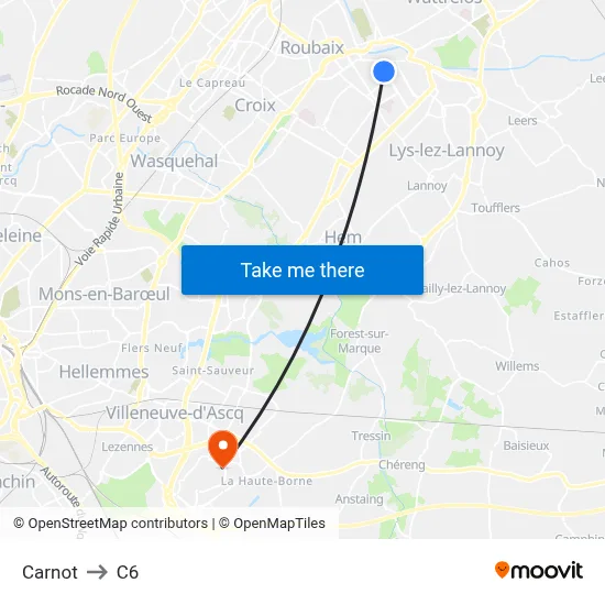Carnot to C6 map