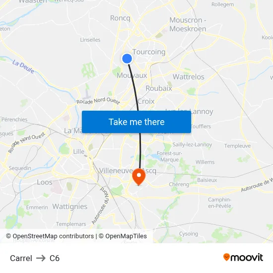 Carrel to C6 map