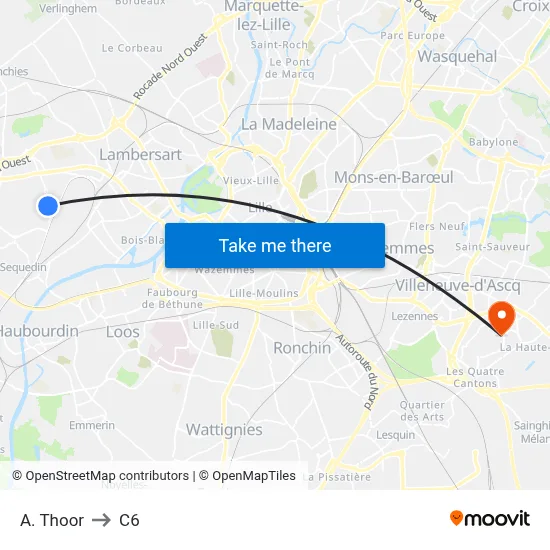 A. Thoor to C6 map