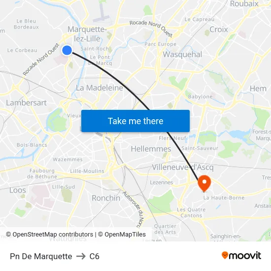Pn De Marquette to C6 map