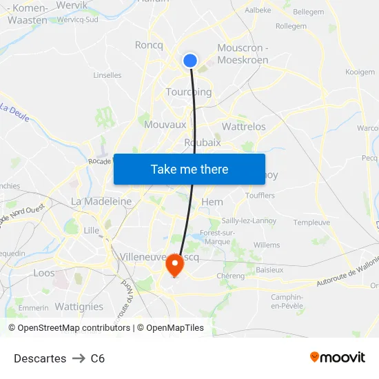 Descartes to C6 map