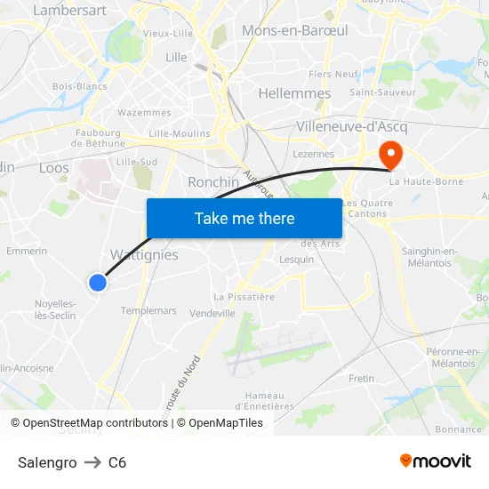 Salengro to C6 map