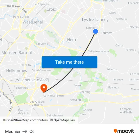 Meunier to C6 map