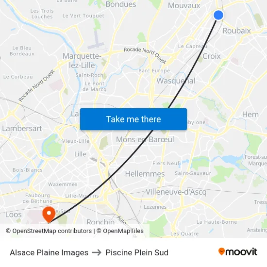 Alsace Plaine Images to Piscine Plein Sud map